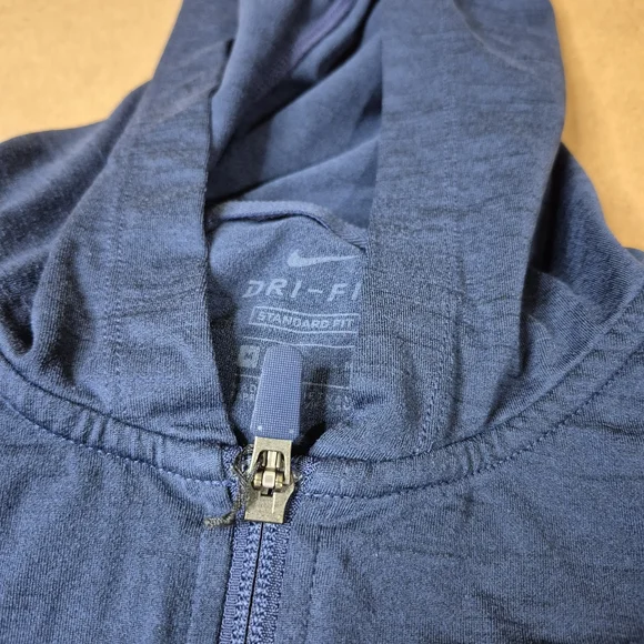 Nike Dri-FIT Standard Fit Full Zip Dri-Fit Hoodie in Blue 2469/425 - Picture 8 of 8